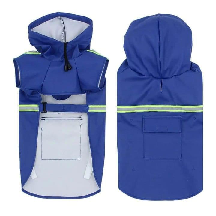 Rainaway™ - Dog Raincoat With Leash/Harness Port - Agora Pet Supply