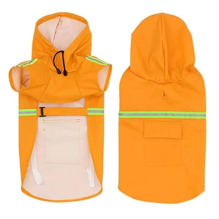 Rainaway™ - Dog Raincoat With Leash/Harness Port - Agora Pet Supply