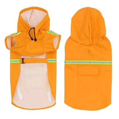 Rainaway™ - Dog Raincoat With Leash/Harness Port - Agora Pet Supply